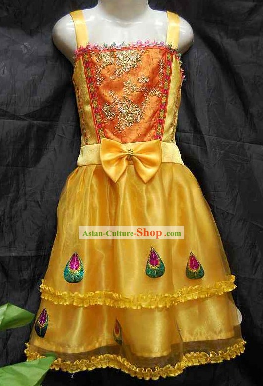 Traditional Thai Dance Costume Complete Set for Children