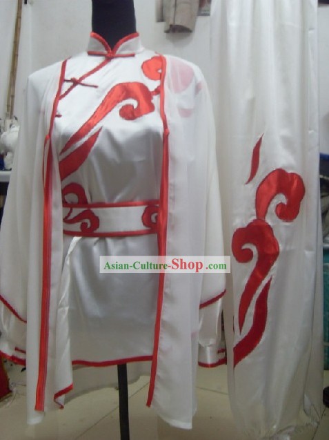 Professional Wushu Competiton Silk Uniform Complete Set