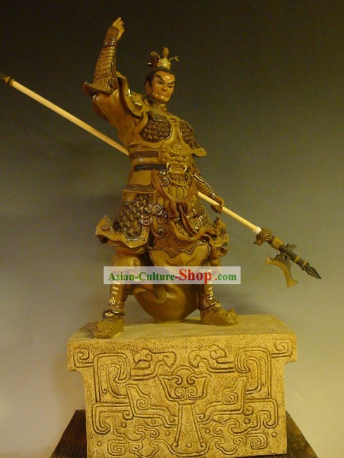 Three Kingdoms Shiwan Ceramic Sculpture Figurine