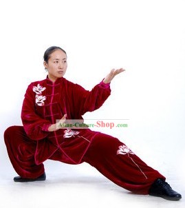 Winter Kung Fu Master Martial Arts Silk Uniforms