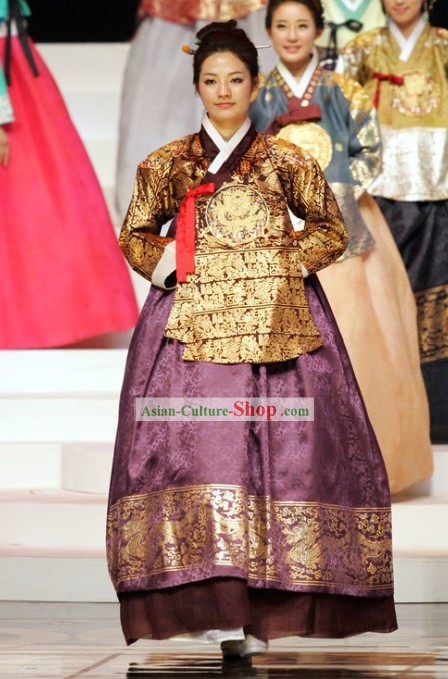 Ancient Korean Palace Empress Costumes Complete Set