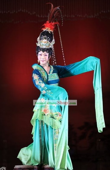 Ancient Beauty Xi Shi Costumes and Headpiece Complete Set