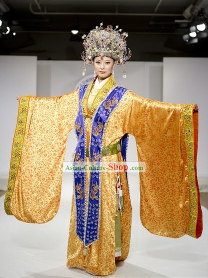 Ancient Chinese Empress Costume and Phoenix Crown