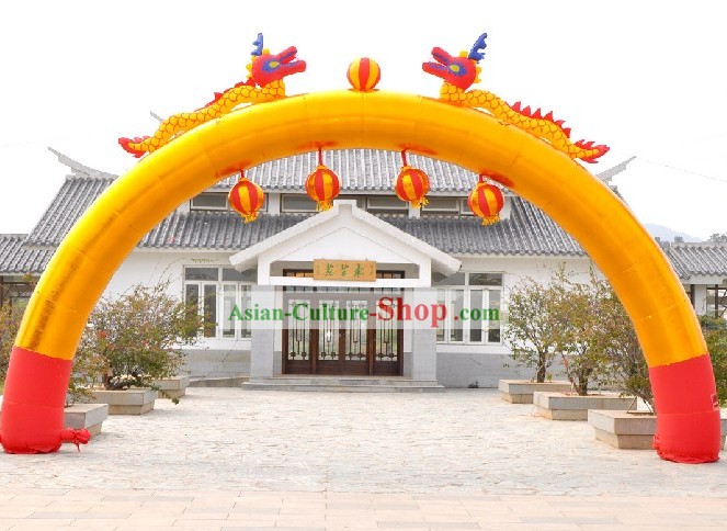 Large Inflatable Dragons and Lanterns Arch