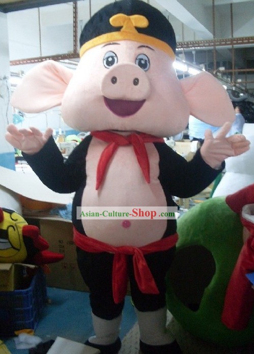 Chinese Journey to West Zhu Bajie Mascot Costumes Complete Set