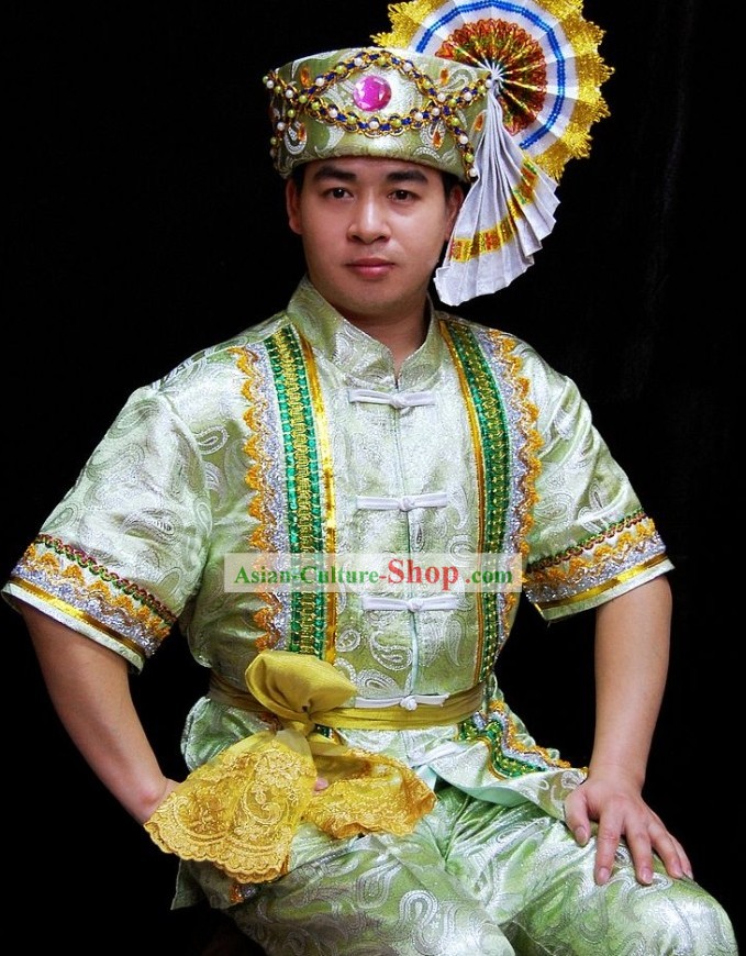 Traditional Thailand Palace Dress Set for Men
