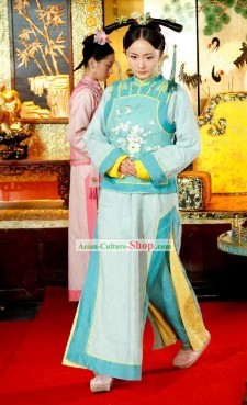 TV Drama Qing Dynasty Palace Women Dress Set