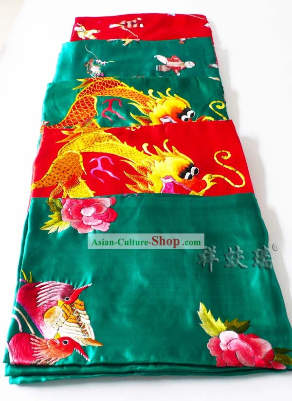 Beijing Rui Fu Xiang Silk Dragon Wedding Silk Bedcover