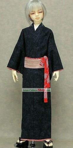 Traditional Japanese Kimono Clothing Set for Men