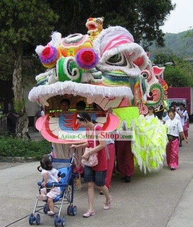 Super Large Top Competition and Parade Lion Dance Costume Complete Set
