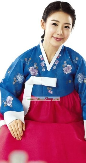 Traditional Korean Colorful Women Hanbok Dress