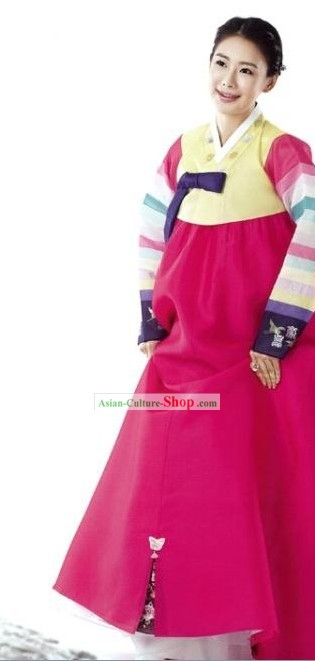 Traditional Korrean Colorful Women Hanbok Dress