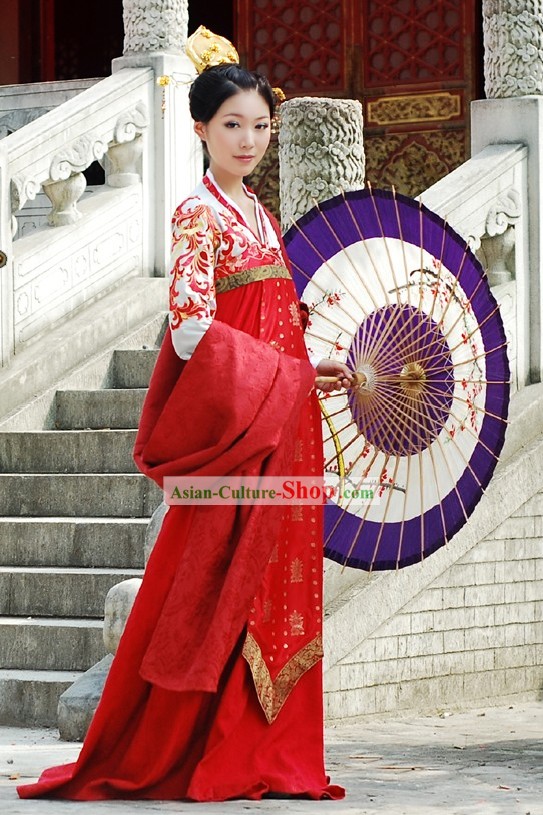 Chinese Tang Dynasty Princess Beauty Clothing Complete Set