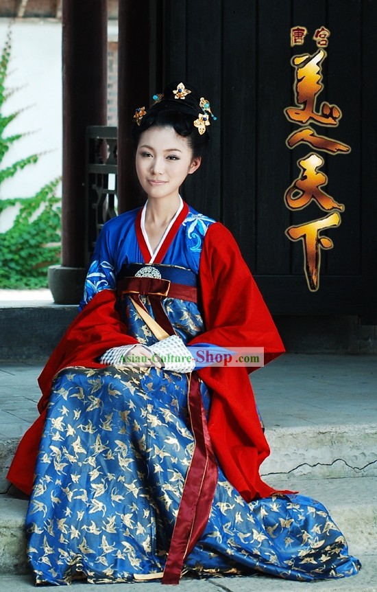 Tang Dynasty Gu Zhuang Princess Female Clothing Complete Set