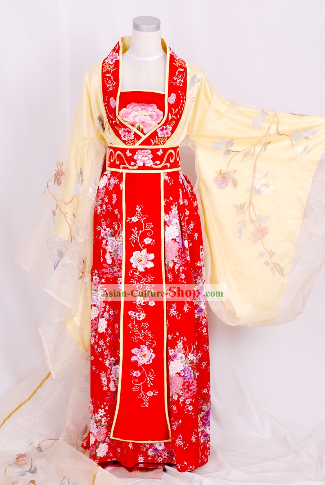 Tang Dynasty Empress Embroidered Clothing Complete Set