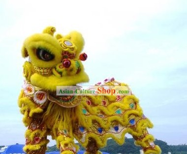 Beijing Olympics Opening Ceremony Sheep Fur Lion Dance Costume Complete Set