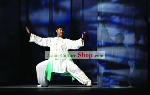 Beijing Olympic Games Opening Ceremony Tai Chi Silk Clothes Complete Set