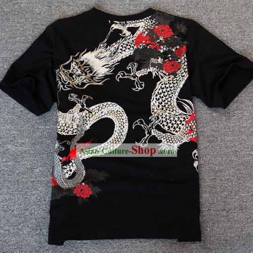 Traditional Chinese Dragon Dancer Cotton T-shirt