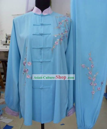 Traditional Chinese Silk Embroidered Tai Chi Suit