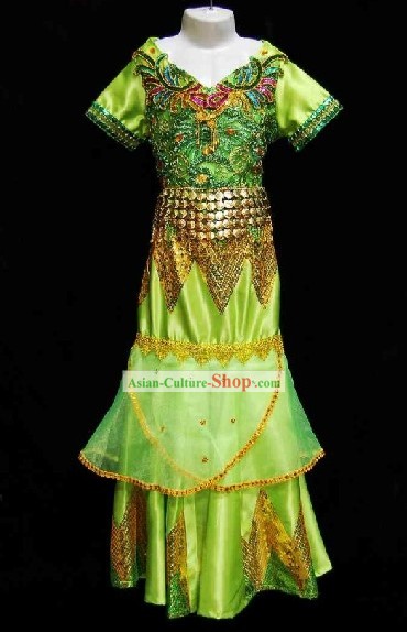 Traditional National Thailand Costume Complete Set