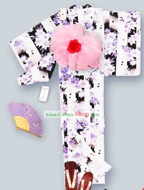 Japanese Kimono Female Clothing Complete Set