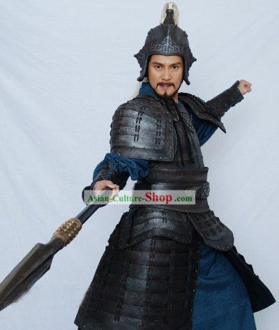 Yue Fei General Costumes and Helmet Complete Set