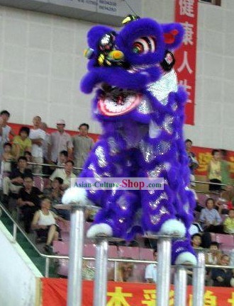 Competition and Celebration Long Wool Lion Dancing Costumes Complete Set