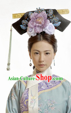 Qing Dynasty Empress Manchu Headpiece for Women