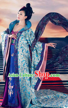 Ancient Palace High Collar Empress Long Trail Clothing Complete Set
