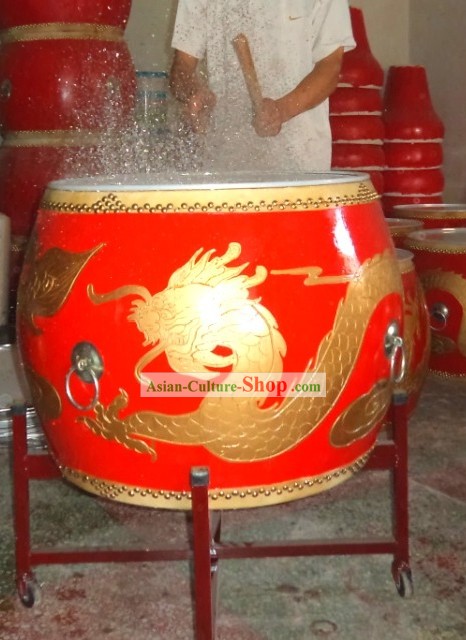 Traditional Chinese Water Splashing Dragon Drum
