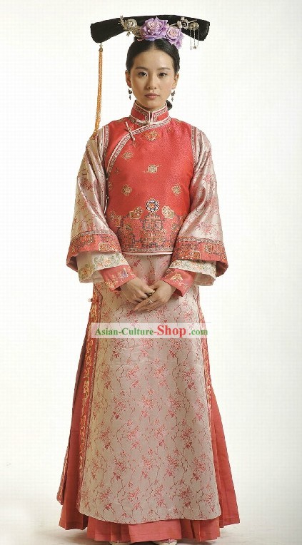 Qing Dynasty Princess Clothing Complete Set for Women