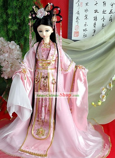 Ancient Palace Princess Clothing Hair Accessoreis and Wig Complete Set