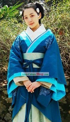 Ancient Chinese Han Dynasty Princess Clothes Complete Set