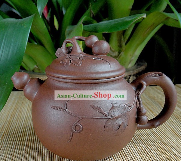 Chinese Classic Hulu Shape Zisha Teapot