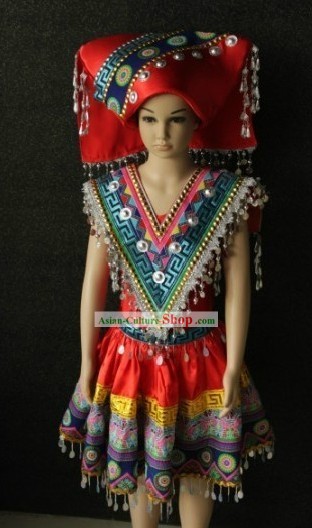 Chinese Zhuang Ethnic Clothes for Women