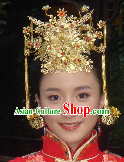 Stunning Chinese Wedding Phoenix Crown for Brides