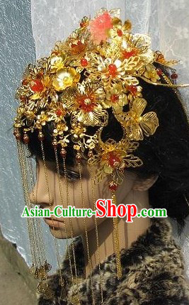 Stunning Chinese Wedding Phoenix Hat for Brides