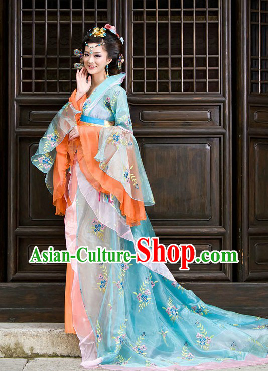 Ancient Chinese Palace Empress Costume Complete Set for Women