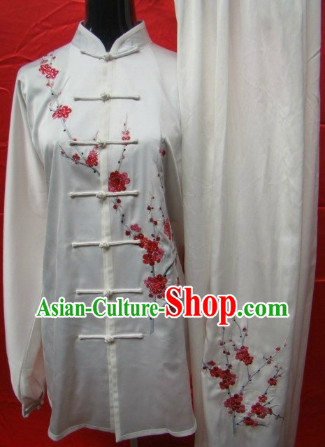 Traditional Chinese Embroidered Plum Blossom Kung Fu Uniform