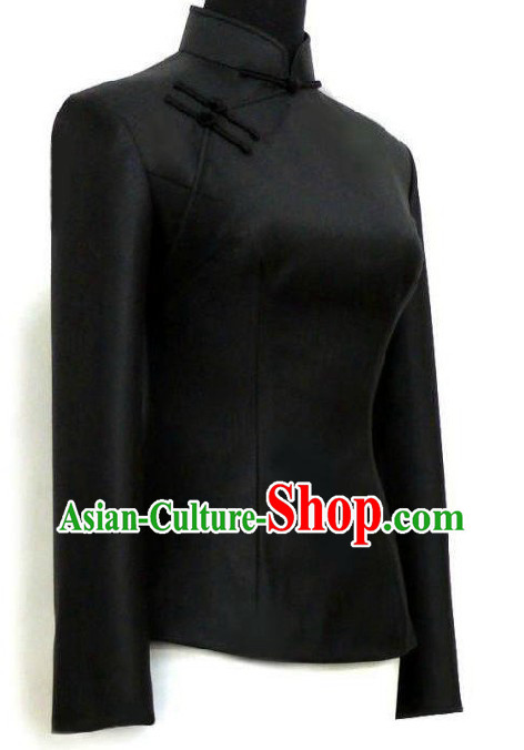 Classical Black Tang Suit for Women