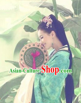 Green Han Dynasty Imperial Palace Beauty Hanfu Outfit for Women