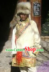 Traditional Tibetan Clothing and Hat for Men