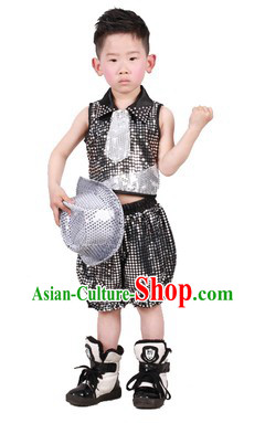 Stage Performance Cool Modern Dance Costume for Kids