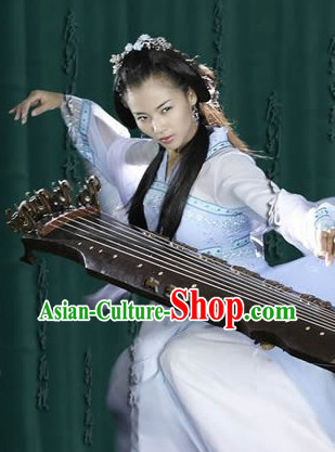 Ancient Chinese Kung Fu Master Costumes and Headwear for Women