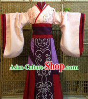 Ancient Chinese Han Dynasty Imperial Princess Clothes Complete Set