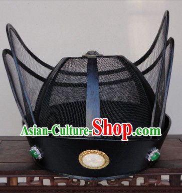 Ancient Chinese Black Hanfu Official Hat for Men