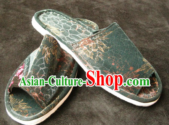 All Handmade Chinese Thick Sole Cotton Slippers