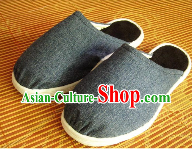 Old China Time All Handmade Chinese Thick Sole Cotton Slippers
