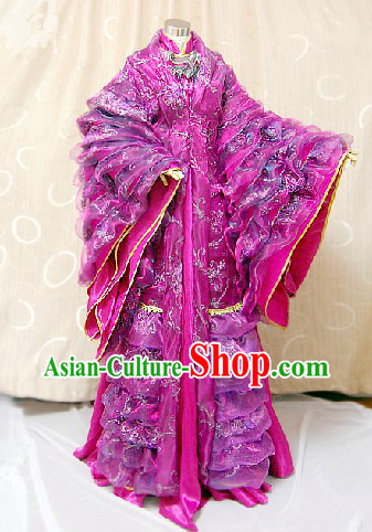 Ancient Chinese Imperial Palace Empress Cosplay Dresses Complete Set