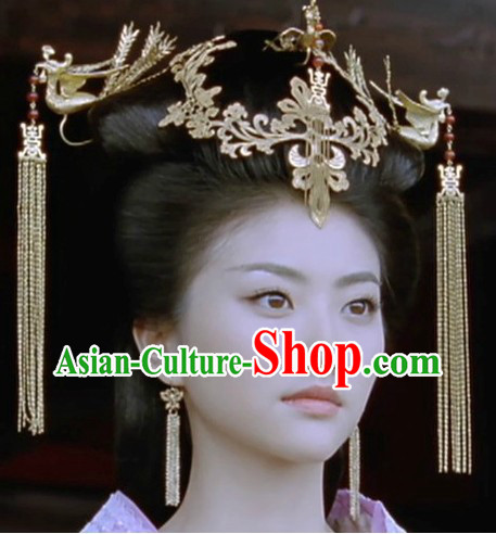 Ancient Chinese Empress Phoenix Hairpins and Tassels